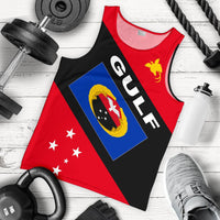 Papua New Guinea Men's Tank Top - Gulf Province Red - Polynesian Pride