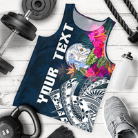 Marshall Island Custom Personalised Men's Tank Top - Summer Vibes Blue - Polynesian Pride