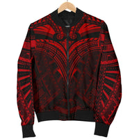 Micronesia Tattoo Men's Bomber Jacket (Red) - Polynesian Pride