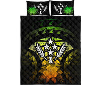 Kosrae Polynesian Quilt Bed Set Hibiscus Reggae - Polynesian Pride