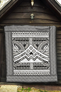 Hawaii Polynesian Mauna Kea Premium Quilt White - Polynesian Pride