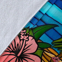 Hula Girl Premium Blanket - Polynesian Pride