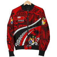Tonga Polynesian Shark Tattoo Women'S Bomber Jacket - Polynesian Pride