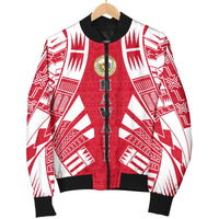 Hawaii Men Bomber Jackets - Polynesian Tattoo Flag - Polynesian Pride