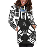 Federated States of Micronesia Hoodie Dress - Polynesian Tattoo Black - Polynesian Pride