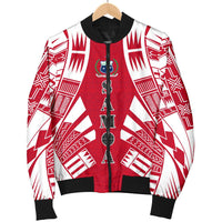 Samoa Men Bomber Jackets - Polynesian Tattoo Flag - Polynesian Pride