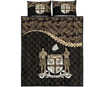 Fiji Polynesian Quilt Bed Set Golden Coconut Golden - Polynesian Pride