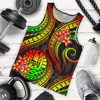 Tahiti Polynesian Men Tank Top - Reggae Plumeria - Polynesian Pride