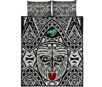 Integrity Maori Ta Moko Quilt Bed Set Kiwi And Paua - Polynesian Pride
