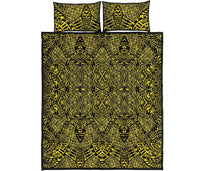 Hawaii Quilt Bed Set Polynesia Lauhala Mix AH - Polynesian Pride