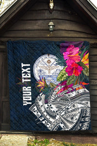 Marshall Island Custom Personalised Premium Quilt - Summer Vibes - Polynesian Pride