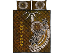 Chuuk Custom Personalised Quilt Bed Sets - Polynesian Boar Tusk - Polynesian Pride
