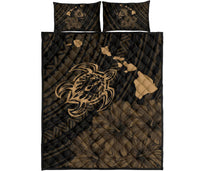 Hawaii Sea Turtle Is Swimming Toward Quilt Bed Set Gold Gold - Polynesian Pride