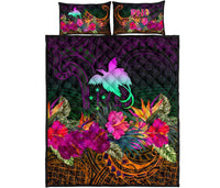 Papua New Guinea Quilt Bed Set - Summer Hibiscus - Polynesian Pride