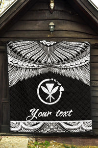 Hawaii Polynesian Custom Personalised Premium Quilt - Hawaii Pride White Version - Polynesian Pride