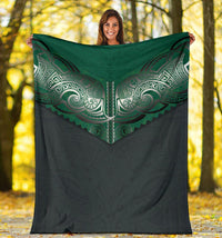Koru Polynesian Tattoo Premium Blanket - Polynesian Pride