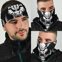 Hawaii Wild Boar Kamapua'a Polynesian Bandana 3-Pack - White - Polynesian Pride