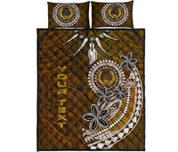 Pohnpei Custom Personalised Quilt Bed Sets - Polynesian Boar Tusk - Polynesian Pride
