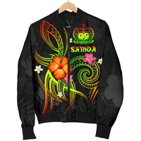 Polynesian Hawaii Men's Bomber Jacket - Legend of Samoa (Reggae) - Polynesian Pride