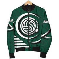 Polynesian Hawaii Men's Bomber Jacket - Volleyball Hawaii Map - Polynesian Pride