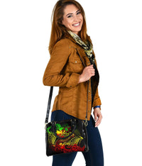 Polynesian Wallis and Futuna Shoulder Handbag - Reggae Shark Polynesian Tattoo - Polynesian Pride