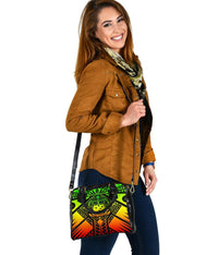 Samoa Polynesian Shoulder Handbag - Samoa Reggae Seal with Polynesian Tattoo - Polynesian Pride