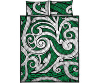 Hawaii Quilt Bed Set Polynesia Maori Ethnic Ornament AH - Polynesian Pride