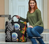 Federated States of Micronesia Travel Bag - Custom Personalised Seal Spiral Polynesian Patterns - Polynesian Pride