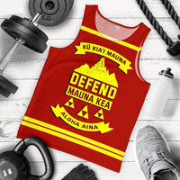 Mauna Kea Men's Tank Top 08 Red - Polynesian Pride