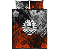 Tahiti Polynesian Quilt Bed Set - Vintage Polynesian Turtle - Polynesian Pride