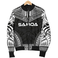 Samoa Polynesian Chief Men's Bomber Jacket - Black Version - Polynesian Pride