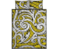 Hawaii Quilt Bed Set Polynesia Maori Ethnic Ornament AH - Polynesian Pride