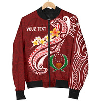 Pohnpei Personalised Men's Bomber Jacket - Pohnpei Seal Polynesian Patterns Plumeria - Polynesian Pride