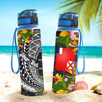 Wallis And Futuna Custom Personalised Hydro Tracking Bottle - Seal Spiral Polynesian Patterns - Polynesian Pride