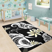 Plumeria Butterfly Area Rug AH - Polynesian Pride