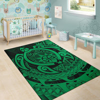 Hawaii Polynesian Turtle Rug - Green - Polynesian Pride