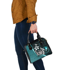 Yap Micronesia Shoulder Handbag Turquoise - Turtle With Hook - Polynesian Pride