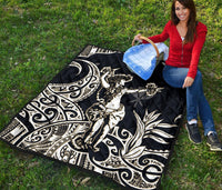 Polynesian Hawaii Premium Quilt - Hula Girl White - Polynesian Pride