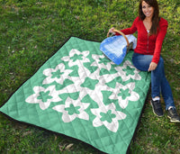 Hawaiian Premium Quilt Royal Pattern - Seafoarm - A1 Style - Polynesian Pride