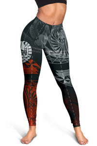 Tahiti Polynesian Women's Leggings - Vintage Polynesian Turtle - Polynesian Pride