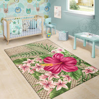 Lauhala Hibiscus Area Rug AH - Polynesian Pride