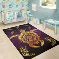 Turtle Golden Royal Area Rug AH - Polynesian Pride