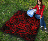 Samoa Polynesian Premium Quilt - Samoa Red Seal - Polynesian Pride