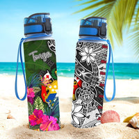 Tonga Hydro Tracking Bottle - Turtle Plumeria Banana Leaf - Polynesian Pride