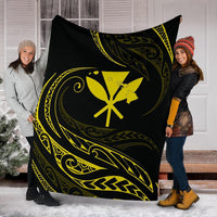 Kanaka Premium Blanket - Yellow - Frida Style - Polynesian Pride