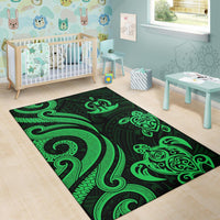 Vanuatu Area Rug - Green Tentacle Turtle - Polynesian Pride