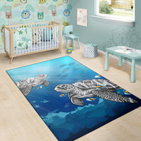 Turtle And Humuhumunukunukuapua'a Area Rug AH - Polynesian Pride