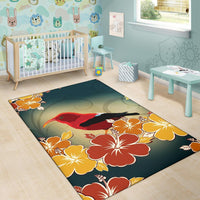 Honeycreeper Hibiscus Area Rug AH - Polynesian Pride
