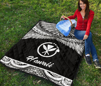 Hawaii Polynesian Premium Quilt - Hawaii Pride White Version - Polynesian Pride