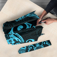 Guam Umbrella Turtle Coat of Arms Polynesian Pattern Blue Umbrella - TH0 One Size Blue - Polynesian Pride